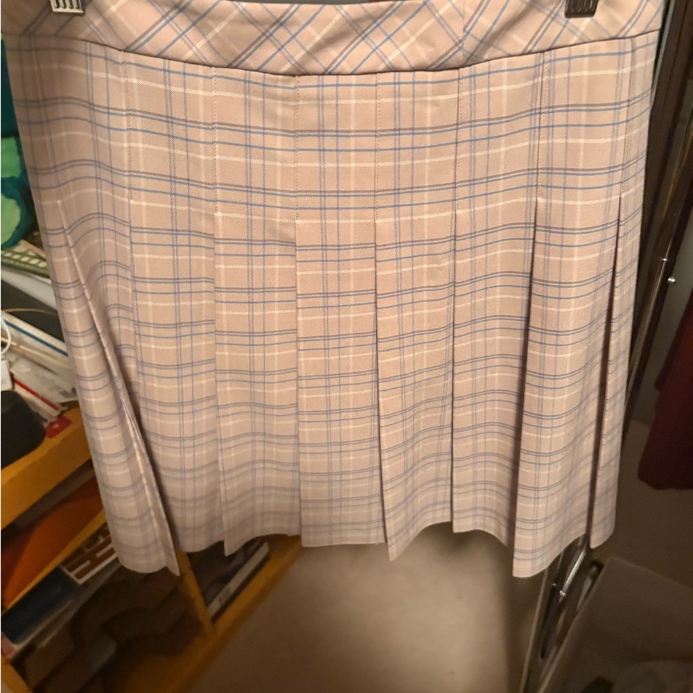 Sunday Best Pastel Plaid Pencil Skirt